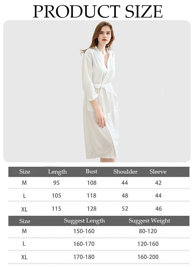 Women's Robe Lightweight Soft Kimono Robes Loungewear with Long Sleeve Side Pockets Sleepwear Spa Robe Nightwear Nightgown Women Water Bathrobe Bridesmaid Robes Dressing Gown Autumn Robe