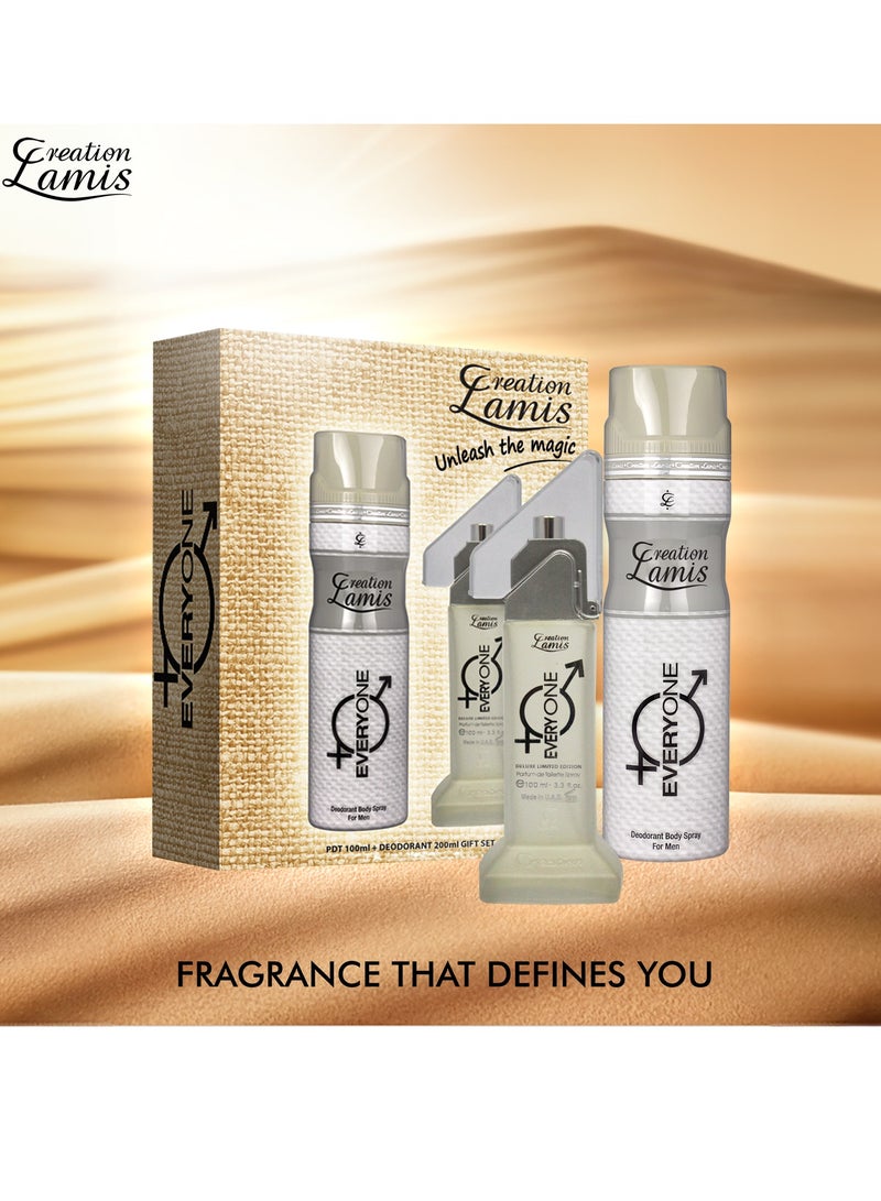 Everyone 2Pcs Promo Pack Perfume de Toilette 100ml + Body Spray 200ml Unisex