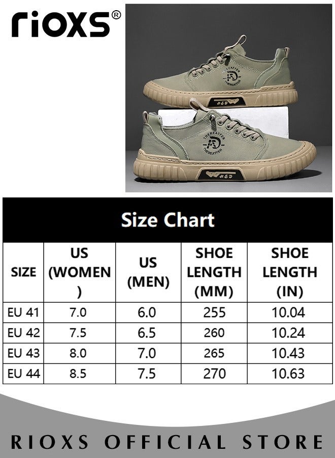 Men's Classic Canvas Low Top Sneakers, High-quality Lightweight Breathable Shoes, Fashionable Comfortable Flat Shoes with Non-slip Sole, Casual Canvas Shoes, Suitable for Various Activities