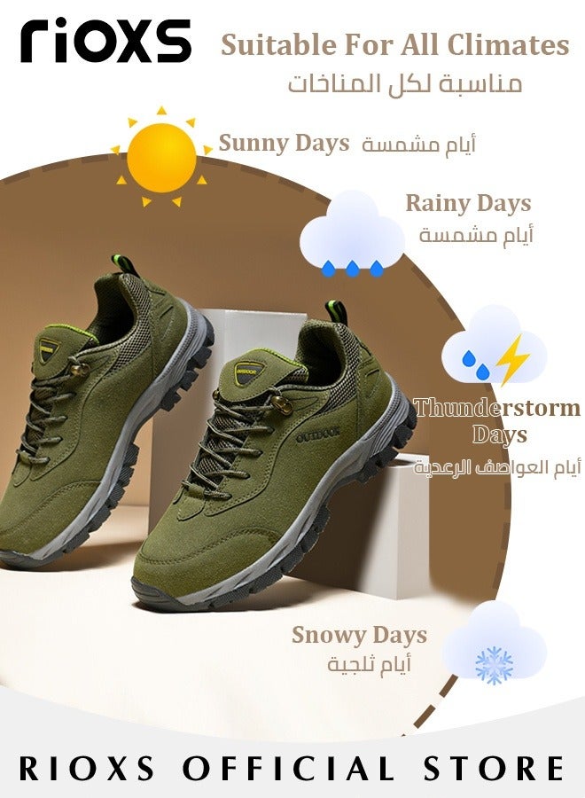 Men's Casual Hiking Shoes Outdoor Travel Sports Shoes Breathable Trekking Fitness Walking Jogging Shoes