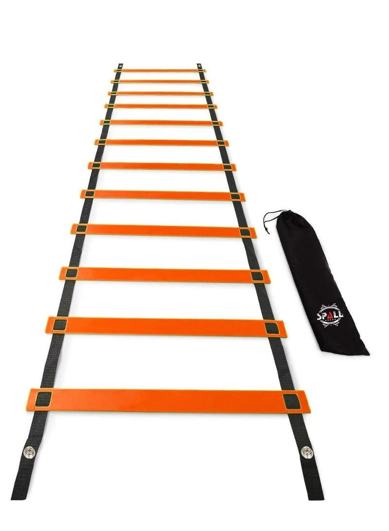 Agility Ladder,12 Steps to 24 Steps Adjustable Speed Ladder Training Ladder Speed Training Equipment with Carry Bag, Football Flexibility Training Jumping Ladder