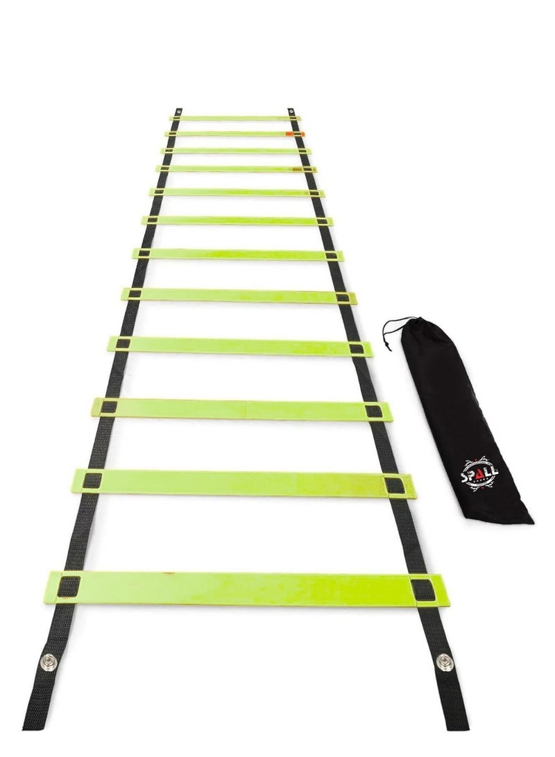 Agility Ladder,12 Steps to 24 Steps Adjustable Speed Ladder Training Ladder Speed Training Equipment with Carry Bag, Football Flexibility Training Jumping Ladder