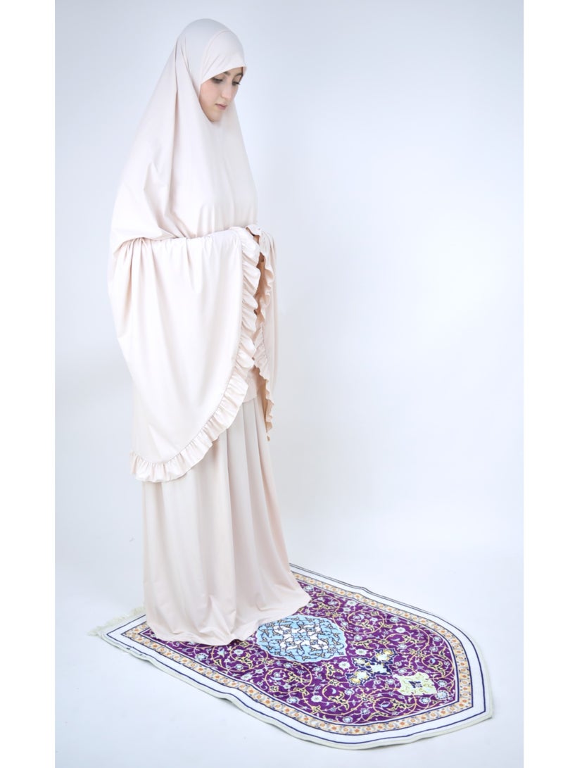 Two Piece Islamic prayer dress women the Long - Prayer Clothes for Women - Prayer Abaya For women - Jilbab 2 piece, Umrah essentials for women - Prayer set