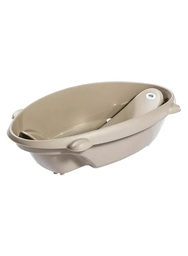 Cam Bollicina Baby Bath Tub - Brown, 1 Piece - From 0 To 12 Months, Support Feet And Plug To Drain The Water, Newborn Bath Tub For Baby, Portable Baby Bathtub, Made In Italy