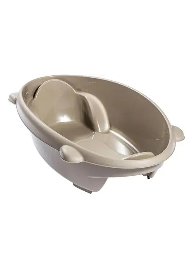 Cam Bollicina Baby Bath Tub - Brown, 1 Piece - From 0 To 12 Months, Support Feet And Plug To Drain The Water, Newborn Bath Tub For Baby, Portable Baby Bathtub, Made In Italy