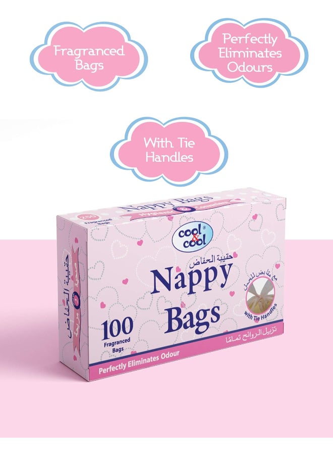 Pack of 10 Nappy Bags 100's