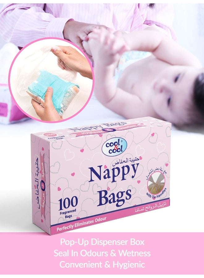 Pack of 10 Nappy Bags 100's