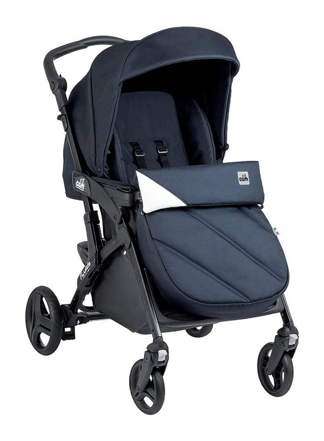 Fluido Easy Baby Travel System - Light Grey, Adjustable 3-Position Backrest, From 0 To 4 Years Old, 22 Kg, 5-Point-Safety Harness, Freestanding When Folded, Made In Italy