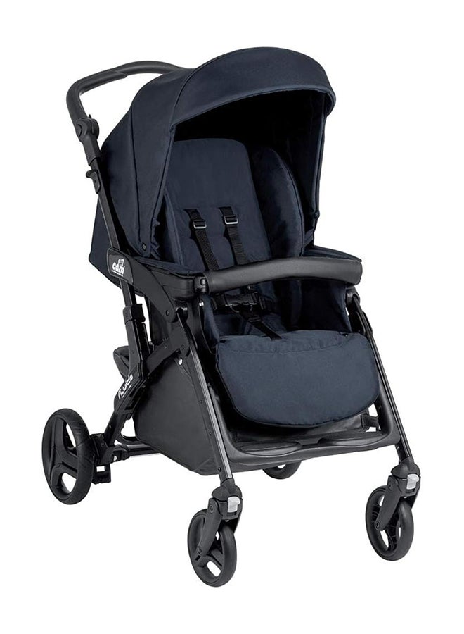 Fluido Easy Baby Travel System - Brown, Adjustable 3-Position Backrest, From 0 To 4 Years Old, 22 Kg, 5-Point-Safety Harness, Freestanding When Folded, Made In Italy