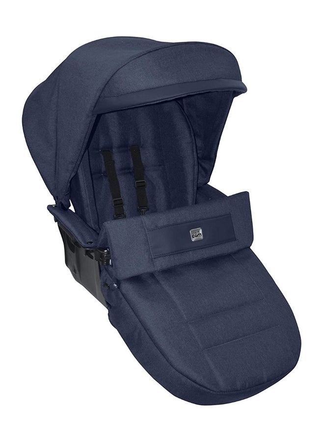 Dinamico Up Frame Plus Modular Smart  Travel System - Navy Blue, From 0 To 4 Years Old, 22 Kg, Spacious And Deeper Carrycot, Aluminium Frame, Portable And Compact Folding, Made In Italy