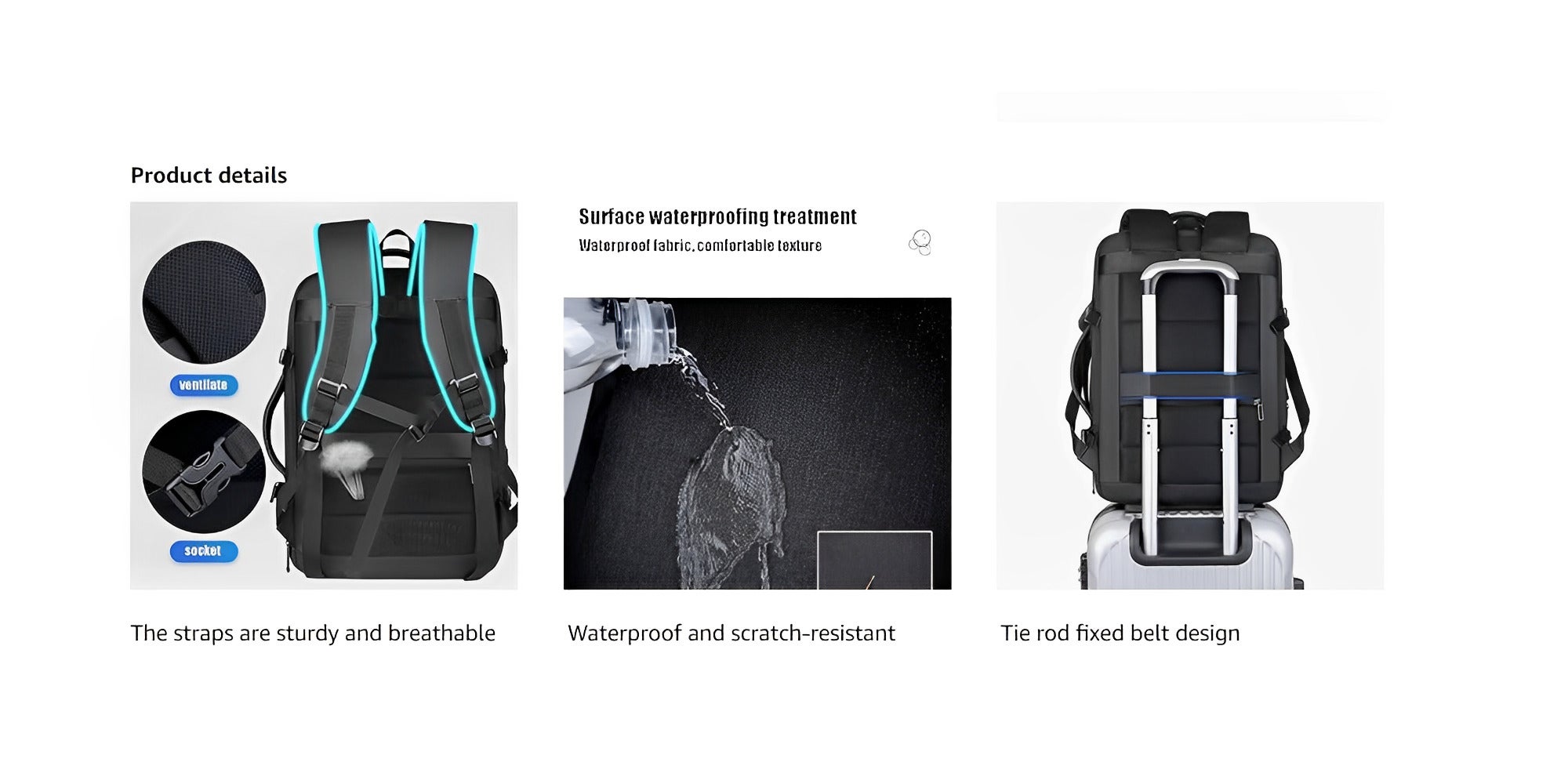 Skycare Large Carry On Backpack for Women and Men  Airline Approved Waterproof Business Laptop Daypack and Gym Bag