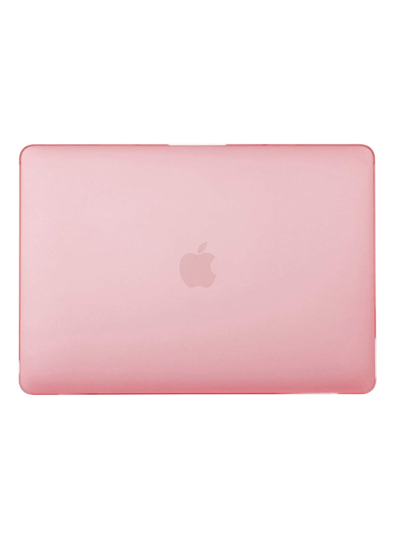 Plastic Hard Shell Case Cover Compatible with MacBook Air 13-Inch with Retina Display & Touch ID, Model:- M1 A2337/A2179/A1932 Release 2022/2021/2020/2019/2018, Pink