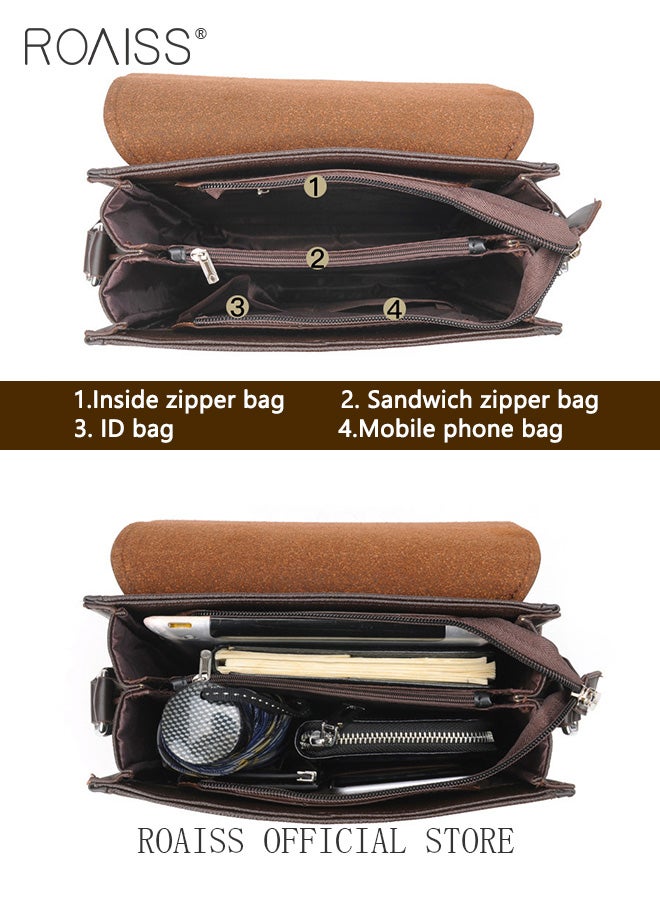 Business Briefcase Versatile Shoulder Bag for Men Ideal for Business and Casual Needs Lightweight with a Sleek Design Convenient Carry Handle