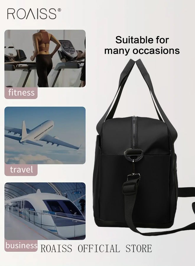 Large Capacity Duffle Bag and a Small Zipper Pouch Bag Combination Set Unisex Multi-Functional Waterproof Shoulder Crossbody Bags Sets for Travel Business Trip or Gym Suitable for both Women and Men