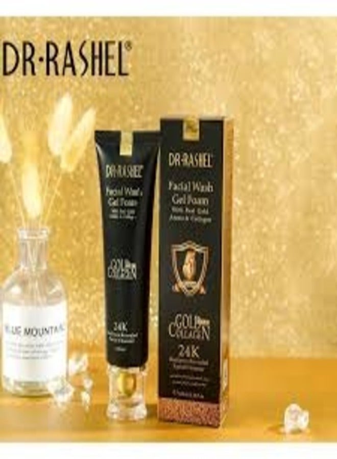 Dr. Rashel 24K Gold Serum, anti-wrinkle gel cream, facial wash gel cream (set of 3)