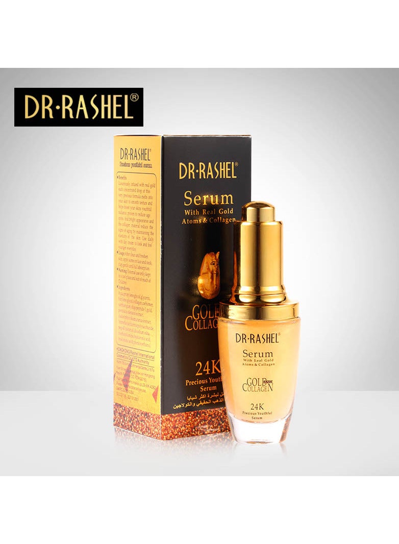 Dr. Rashel 24K Gold Serum, anti-wrinkle gel cream, facial wash gel cream (set of 3)