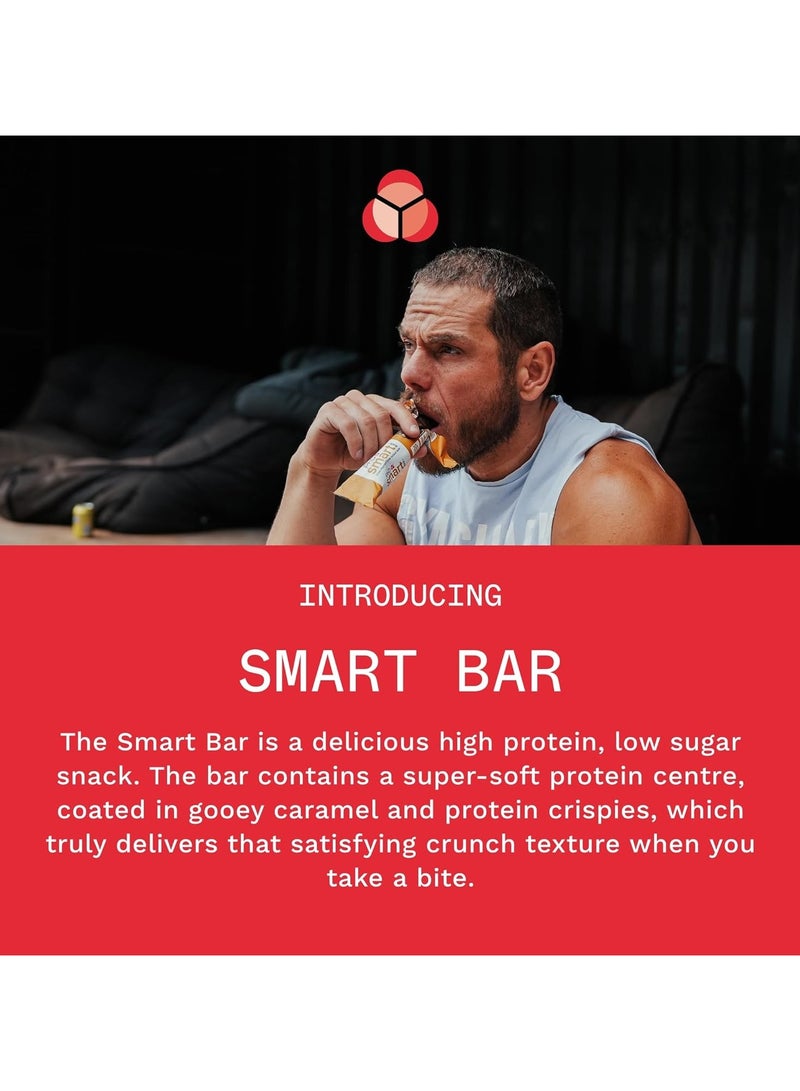 Smart High Bar - High Protein Low Sugar Bar, 20g protein, 2.3g sugar, Palm oil free - White Chocolate Blondie Flavour, 64g, 12 Pack