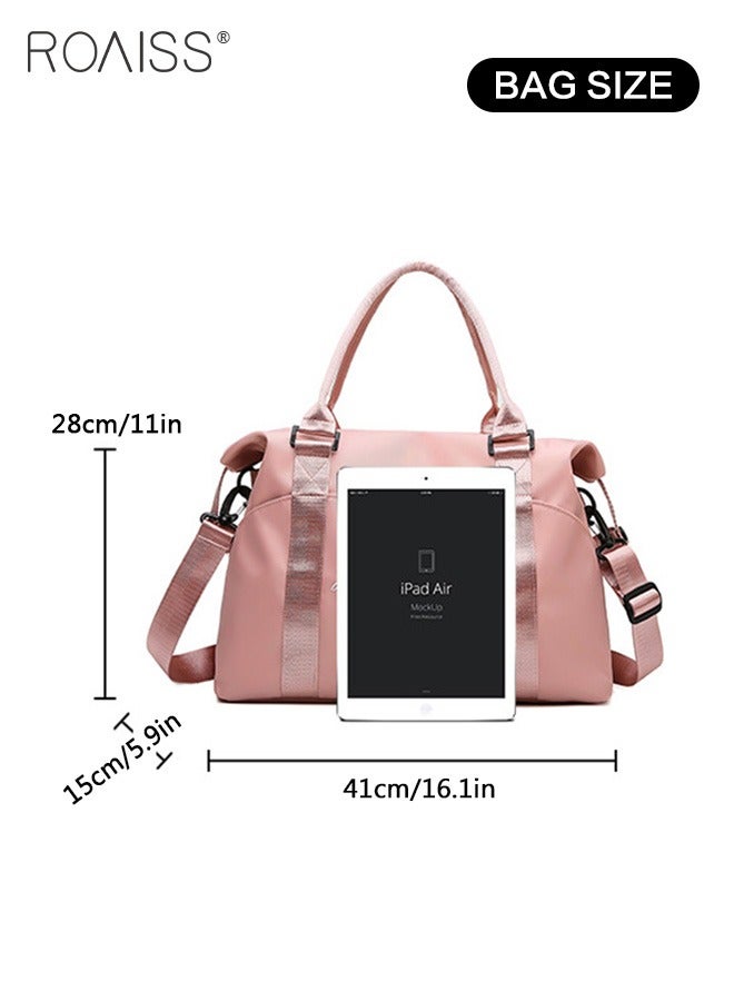 Lightweight Travel Fitness Bag Women'S Outdoor Sports Large Capacity Waterproof Handbag Detachable Adjustable Shoulder Strap Wet And Dry Separate Luggage Bag