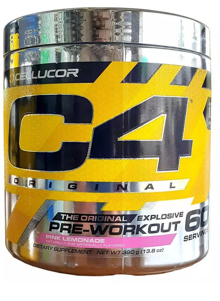 Cellucor Original Beta Alanine Sports Nutrition Bulk Pre Workout Powder for Men And Women | Best Pre-Workout Energy Drink Supplements Creatine Monohydrate Ice Pink Lemonade 60 Servings