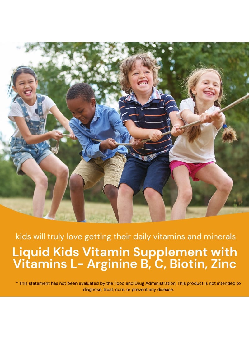 Kids L-Arginine Growth Syrup to Increase Height and Multivitamin for Boys - 150ml