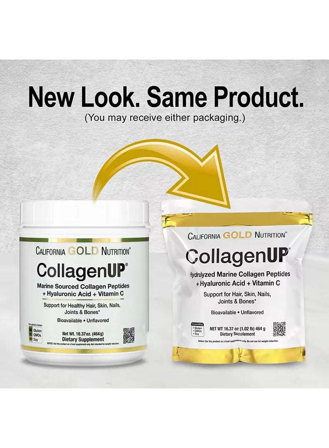 Collagenup Marine Collagen + Hyaluronic Acid + Vitamin C Unflavored 464 G