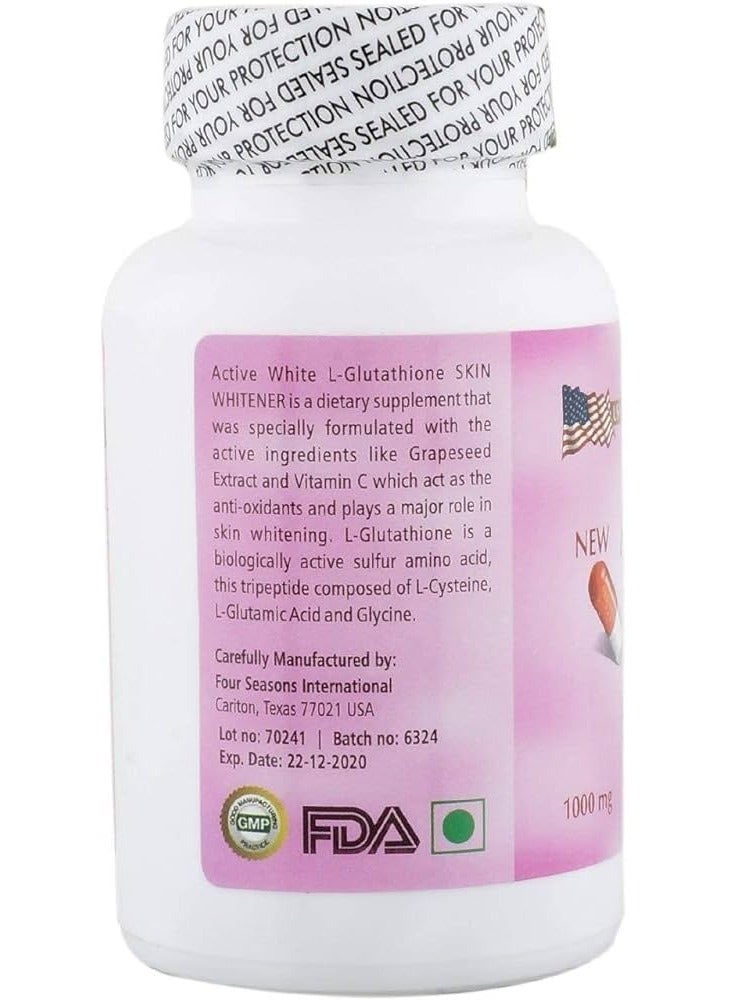 Active White Glutathione 60 Capsules