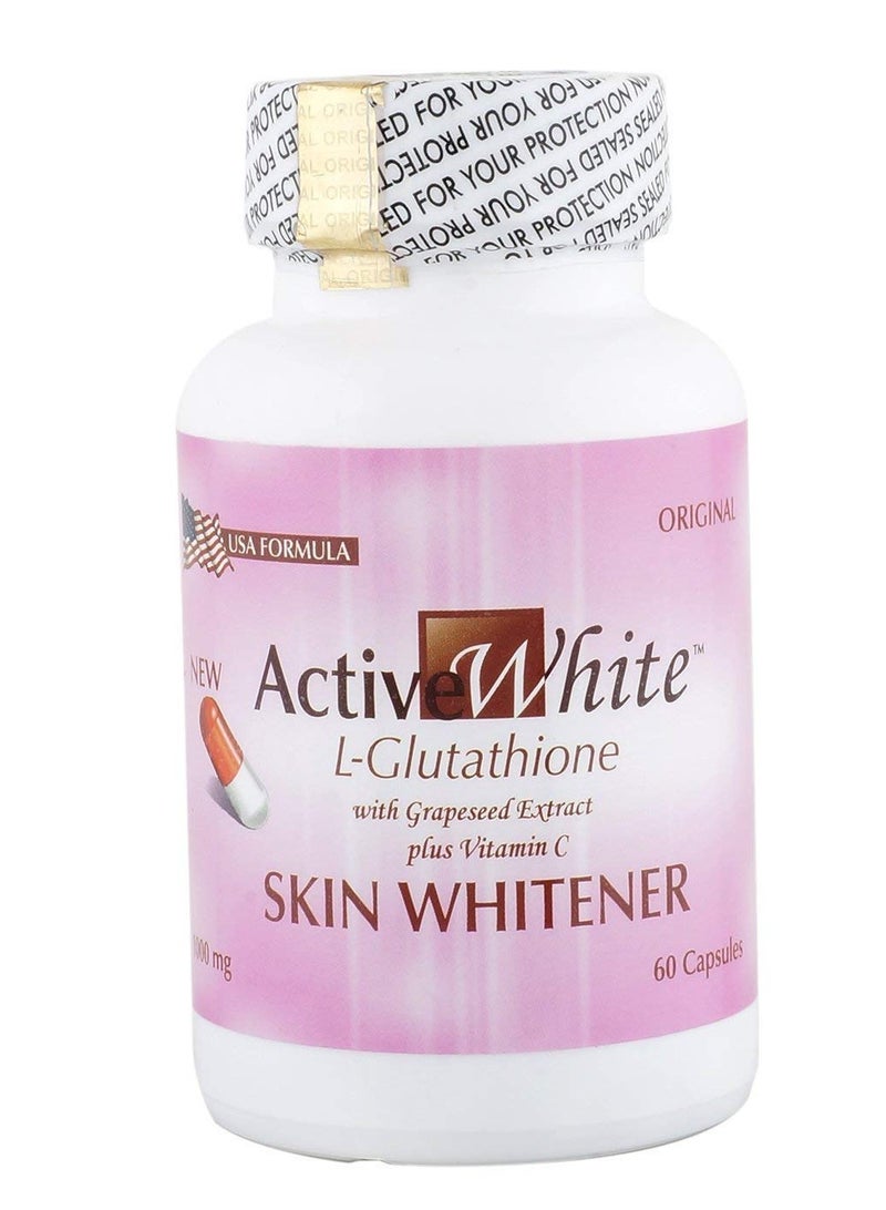 Active White Glutathione Skin whitening 60 Capsules