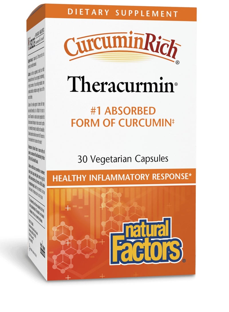 CurcuminRich Theracurmin 30 Vegetarian Capsules