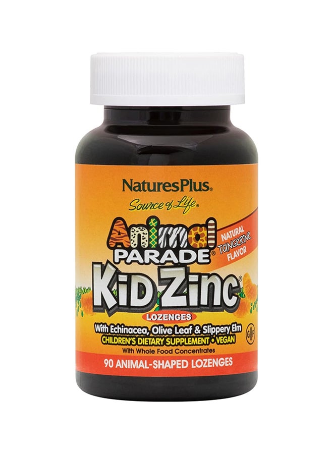 Source Of Life Kid Zinc Lozenges Animal Parade Natural Tangerine Flavor 90 Animal-Shaped Lozenges