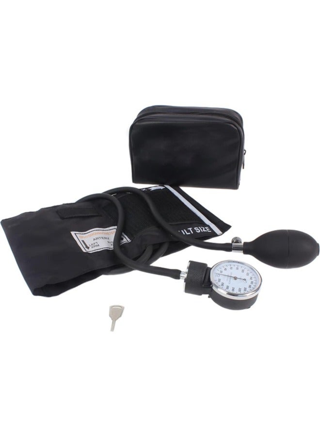 Professional Manual Blood Pressure Monitor With Black Adult Cuff And Carrying Case Without Stethoscope