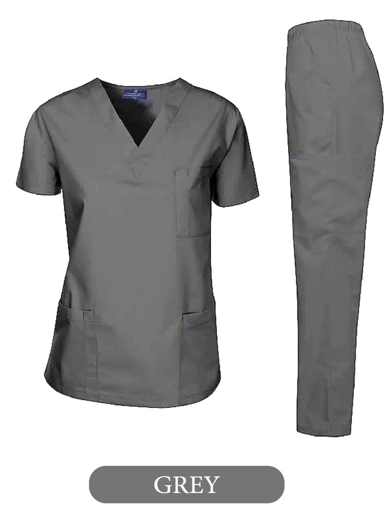 Medical Scrub Suit Grey Colour for Men and women