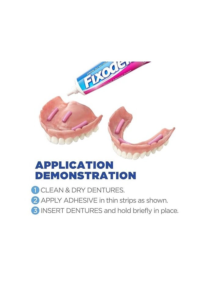 Fixodent Original Complete Denture Adhesive Cream - 2.4oz/ (68g) 3pk
