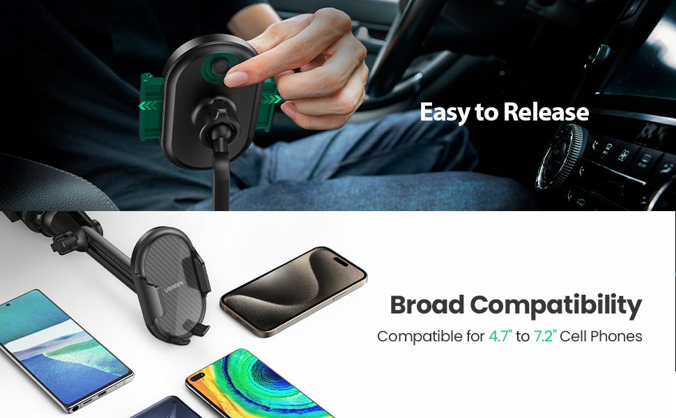Car Phone Holder For Car Cup, Adjustable Car Cup Phone Holder, Rotatable Car Mount, Phone Holder Car, iPhone Holder, Cell Phone Holder For iPhone 15/16 Series,Galaxy S24 S23 Ultra Z Flip, Xiaomi etc Black