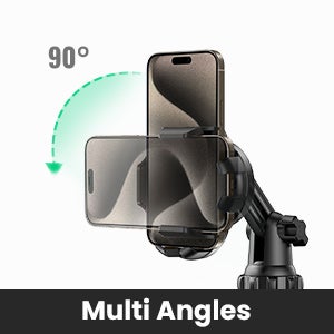 Car Phone Holder For Car Cup, Adjustable Car Cup Phone Holder, Rotatable Car Mount, Phone Holder Car, iPhone Holder, Cell Phone Holder For iPhone 15/16 Series,Galaxy S24 S23 Ultra Z Flip, Xiaomi etc Black