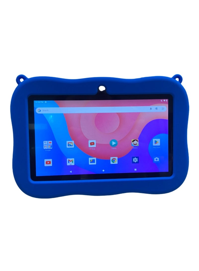 PRITOM Tablet for Kids, 7 inch Kids Tablets with WiFi, 32GB ROM, 2GB RAM, Bluetooth, Camera, Parental Control, Pre-Installed APPs, Games, Learning Educational Toddler Tablet with Case, Blue