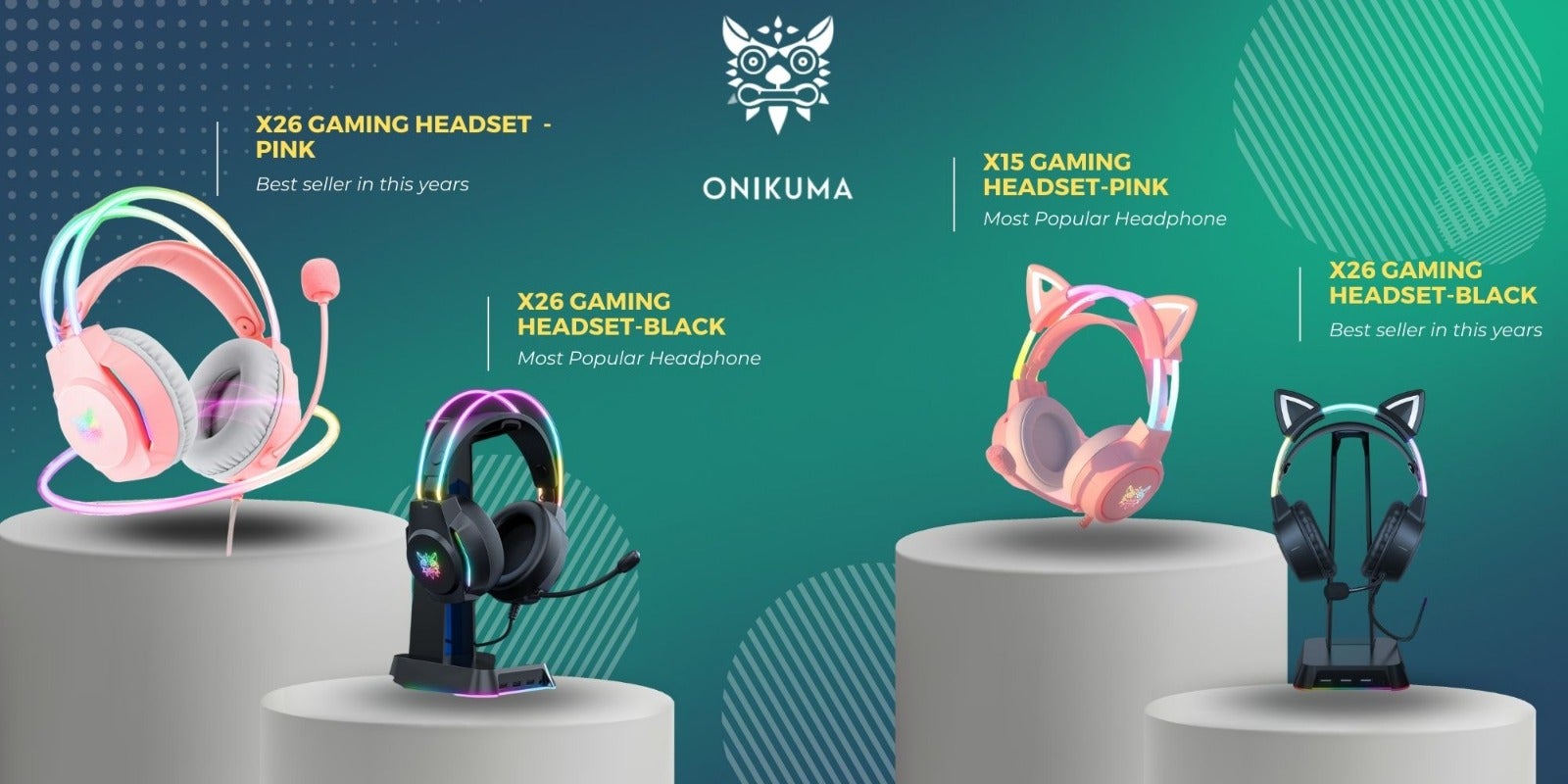 X26 Gaming Headset Over-Ear Gaming Wired Headphones with Mic for PS4/PS5/XOne/XSeries/NSwitch/PC