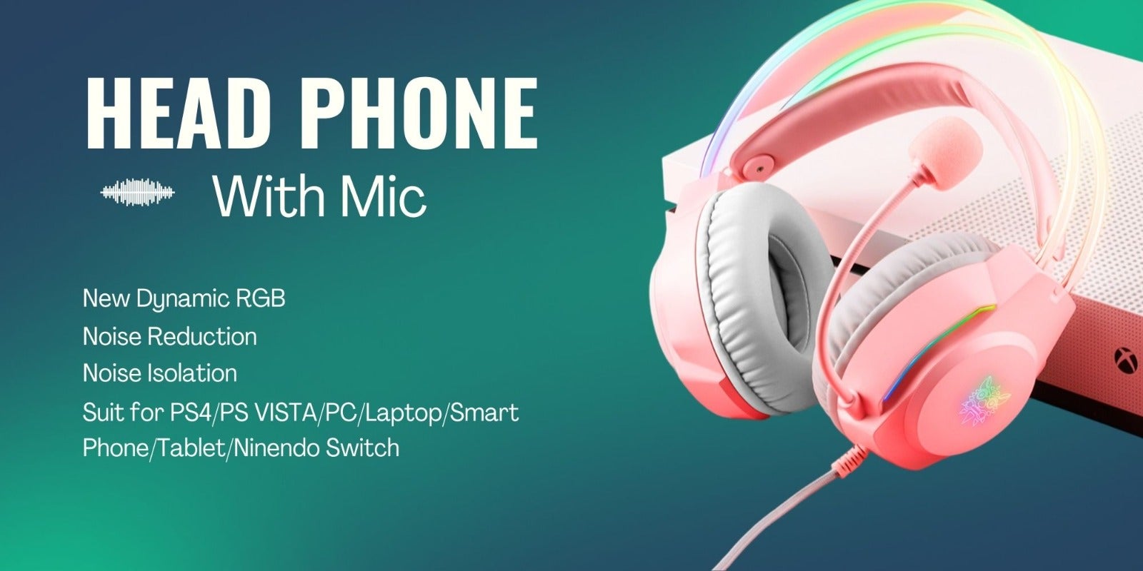 X26 Gaming Headset Over-Ear Gaming Wired Headphones with Mic for PS4/PS5/XOne/XSeries/NSwitch/PC