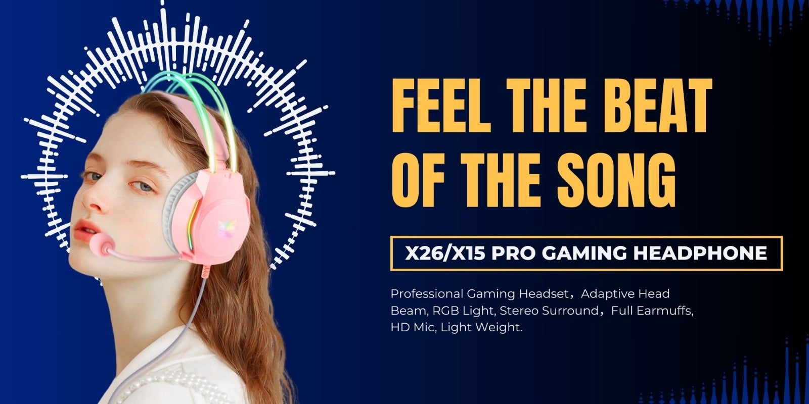 X26 Gaming Headset Over-Ear Gaming Wired Headphones with Mic for PS4/PS5/XOne/XSeries/NSwitch/PC