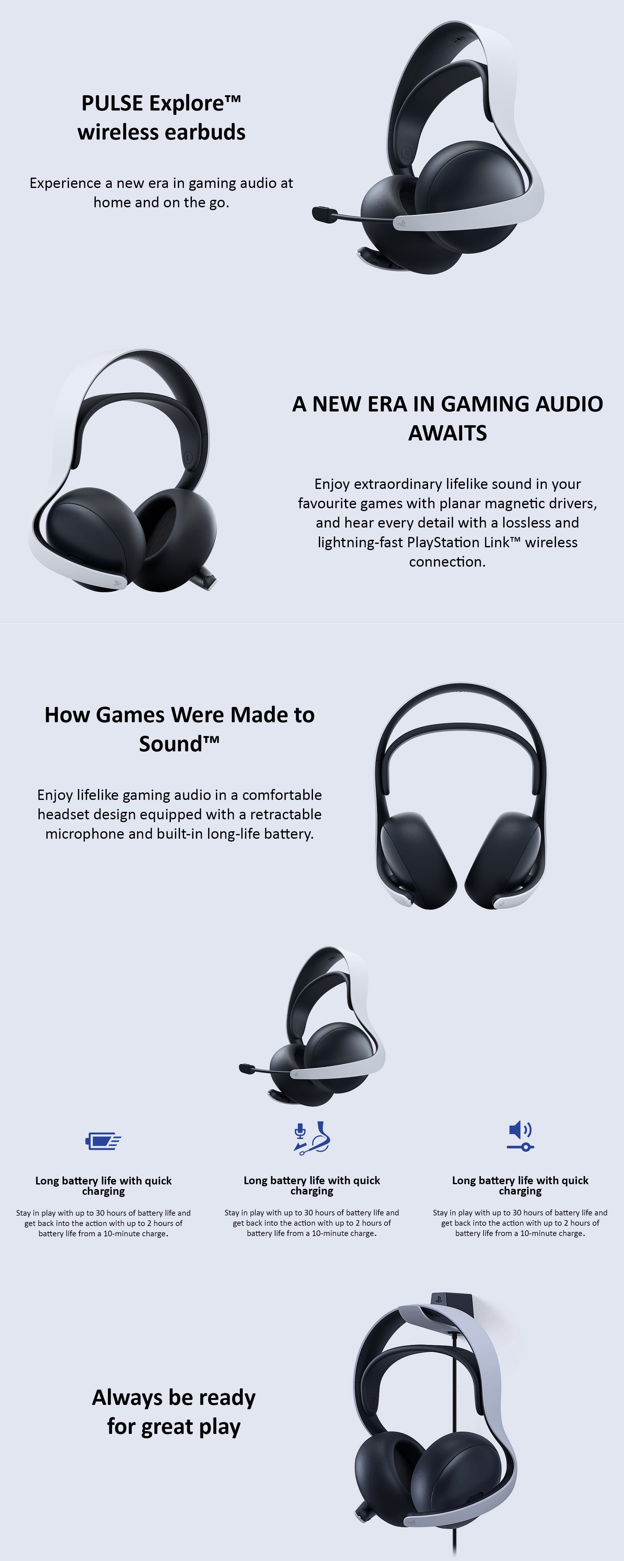PlayStation Pulse Elite Wireless Headset - UAE Version