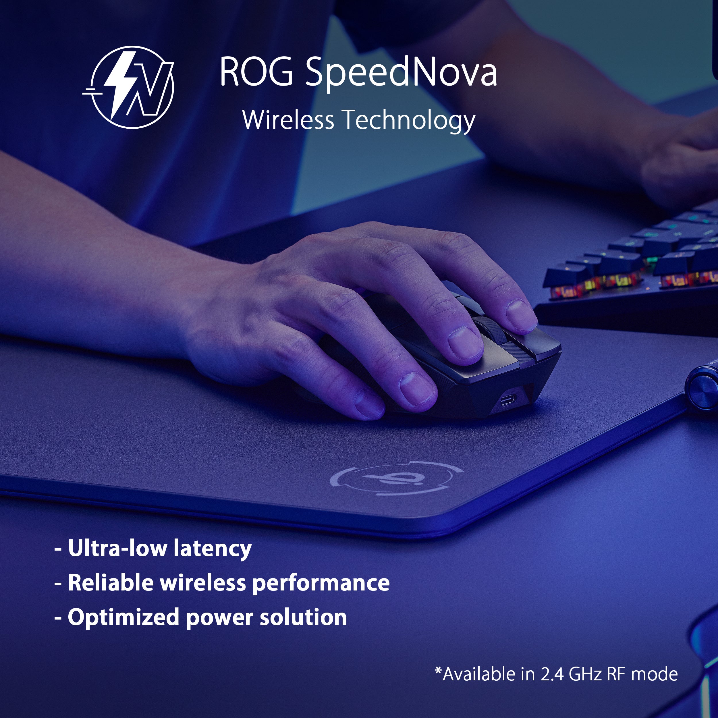 ROG Gladius III Wireless Gaming Mouse, 3 Connection Modes - Wired / Bluetooth / RF 2.4 GHz, 36000 DPI Optical Sensor, 6 Programmable Buttons, RGB, 85 Hour Battery Life, Ergonomic