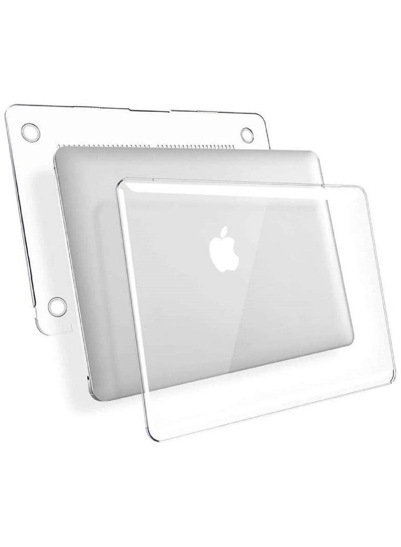 Protective Hard Shell Case Cover For MacBook Air 13 Inch With Retina Display and Touch ID Model A1932/A2179/A2337 M1 Released 2018/2019/2020 Clear