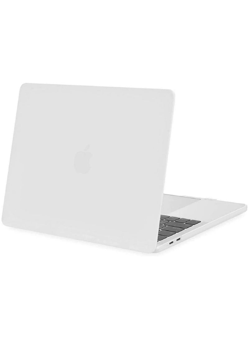 Protective Hard Shell Case Cover For MacBook Air 13 Inch With Retina Display and Touch ID Model A1932/A2179/A2337 M1 Released 2018/2019/2020 White