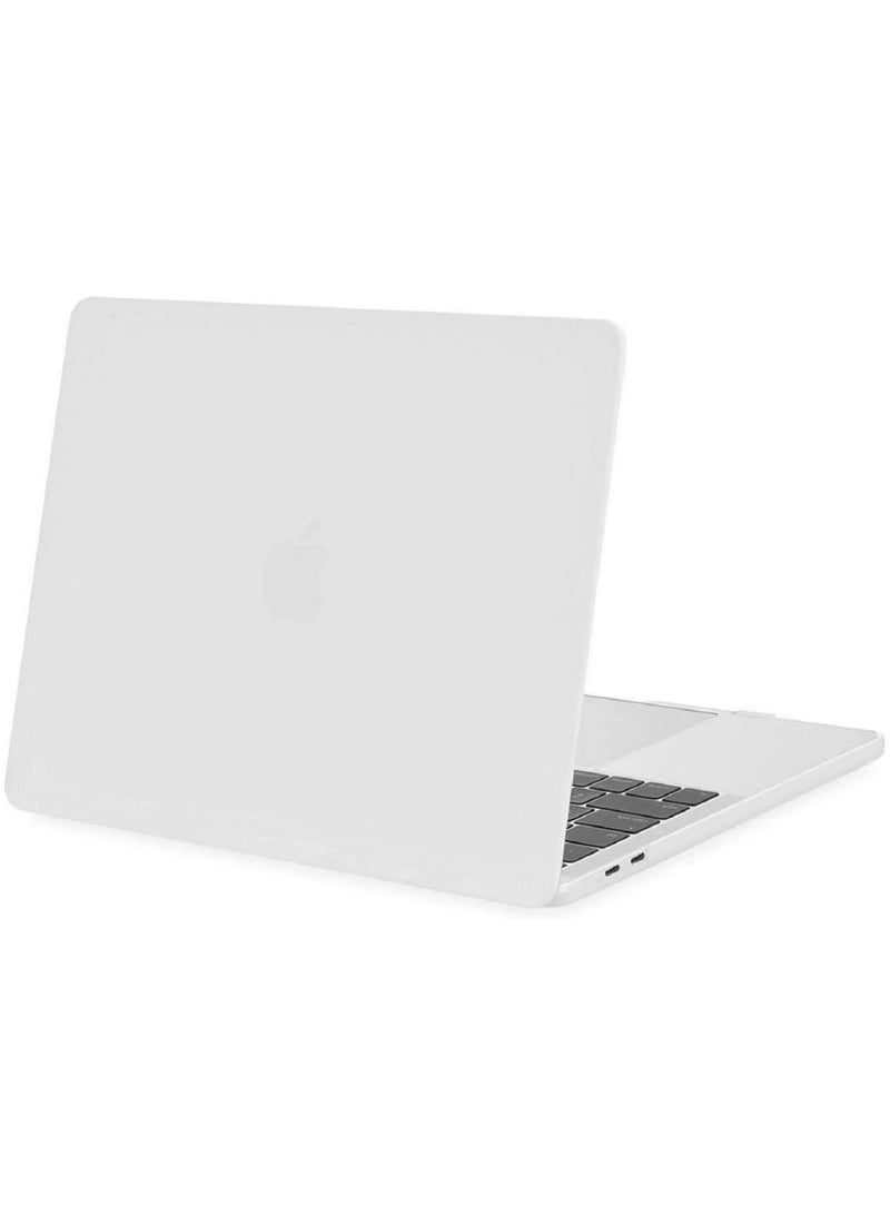 Protective Hard Shell Case Cover For MacBook Air 13 Inch With Retina Display and Touch ID Model A1932/A2179/A2337 M1 Released 2018/2019/2020 White