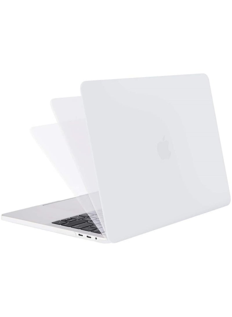 Protective Hard Shell Case Cover For MacBook Air 13 Inch With Retina Display and Touch ID Model A1932/A2179/A2337 M1 Released 2018/2019/2020 White