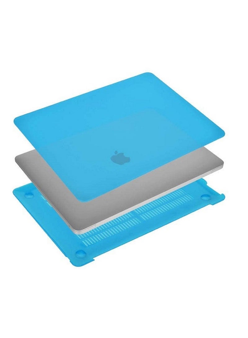 Protective Hard Shell Case Cover For MacBook Air 13 Inch With Retina Display and Touch ID Model A1932/A2179/A2337 M1 Released 2018/2019/2020 Sky Blue