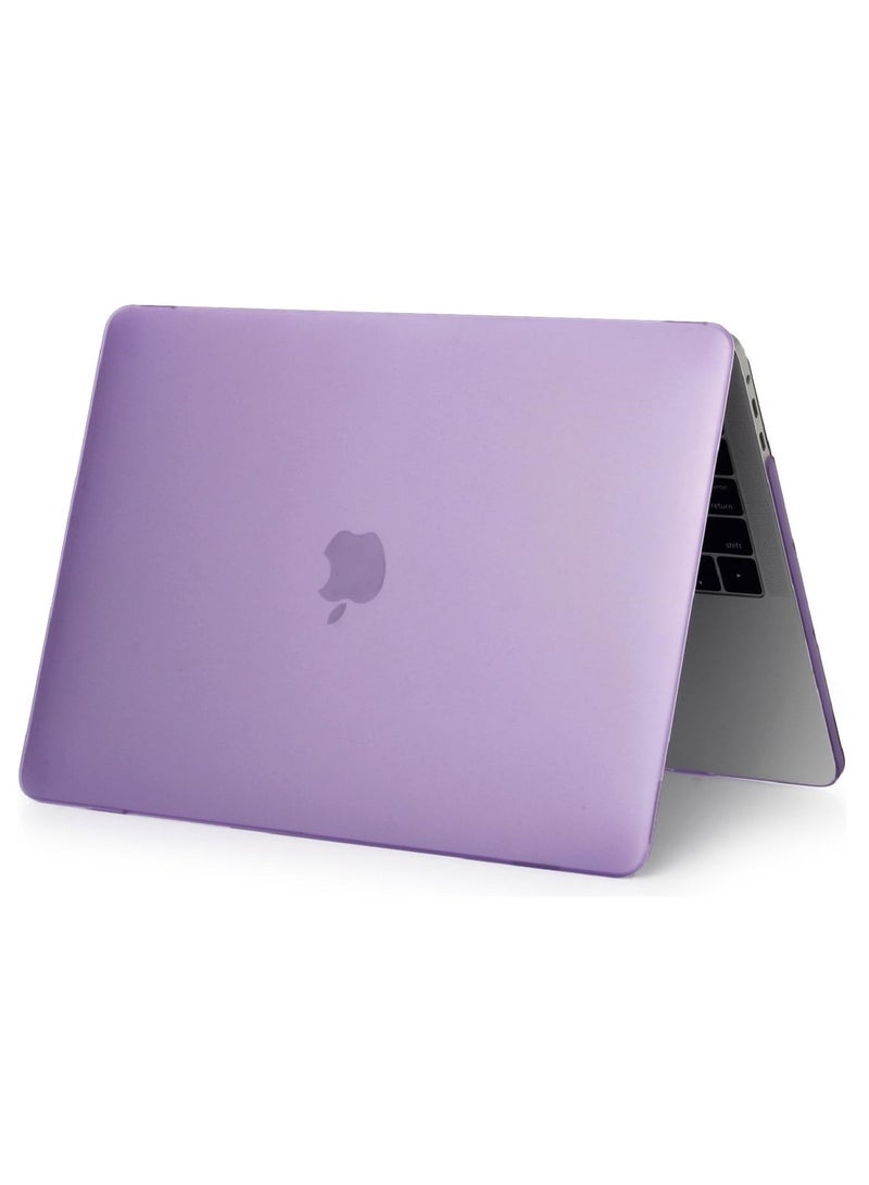 Protective Hard Shell Case Cover For MacBook Air 13 Inch With Retina Display and Touch ID Model A1932/A2179/A2337 M1 Released 2018/2019/2020 Purple