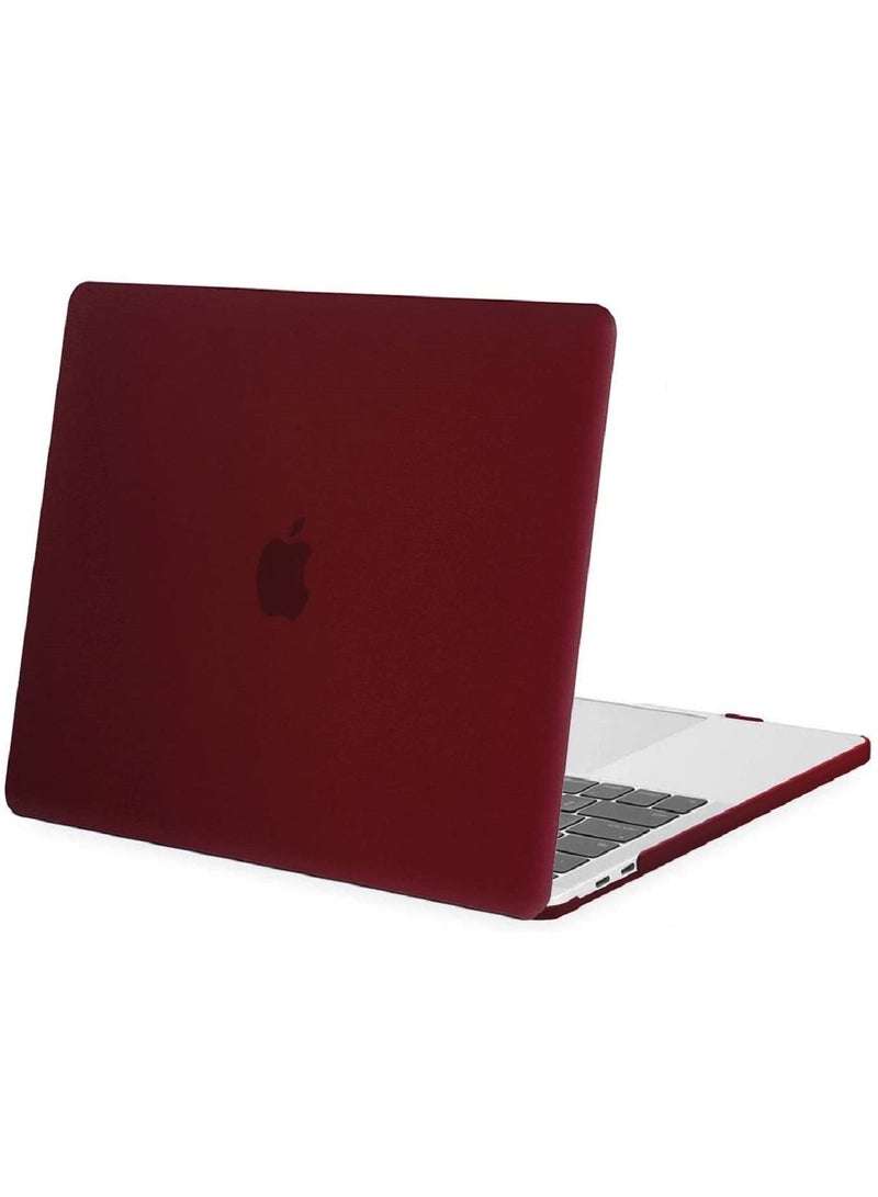 Case Compatible with MacBook Pro 13 inch 2020 2019 2018 2017 2016 Release A2289 A2251 A2159 A1989 A1706 A1708 Plastic Hard Shell Cover for Pro 13 inch with/Without Touch Bar Wine Red