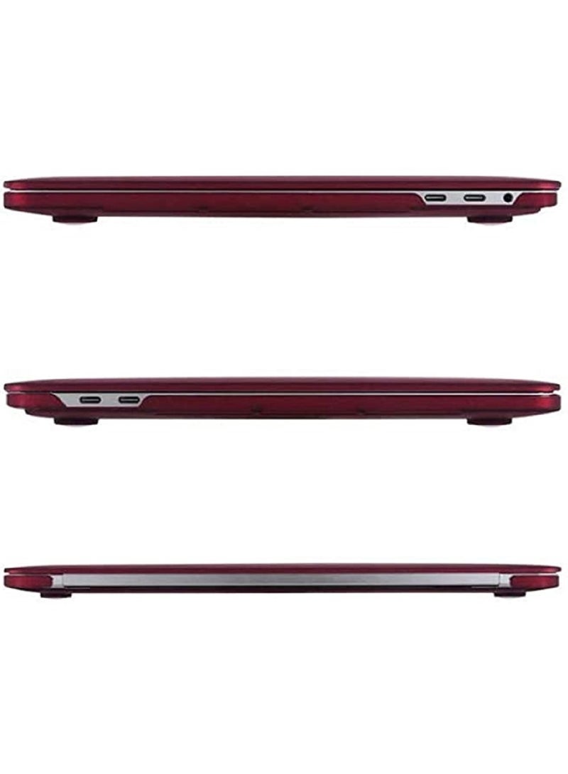 Case Compatible with MacBook Pro 13 inch 2020 2019 2018 2017 2016 Release A2289 A2251 A2159 A1989 A1706 A1708 Plastic Hard Shell Cover for Pro 13 inch with/Without Touch Bar Wine Red