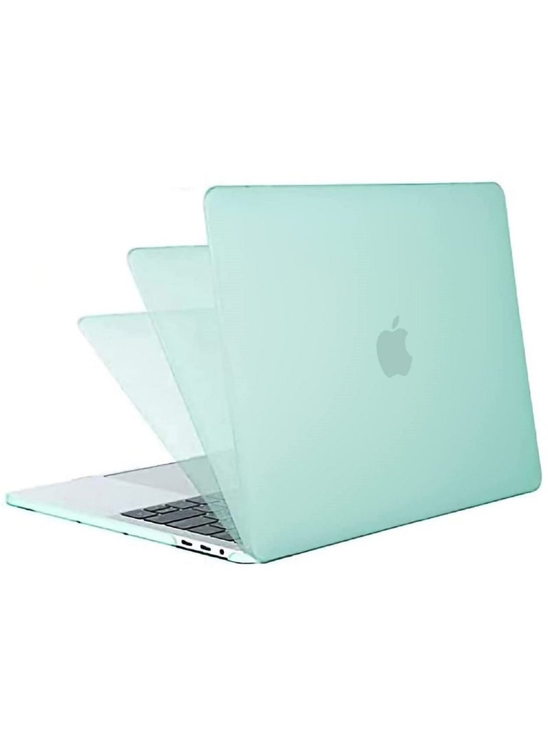 Protective Hard Shell Case Cover For MacBook Air 13 Inch With Retina Display and Touch ID Model A1932/A2179/A2337 M1 Released 2018/2019/2020 Mint Green