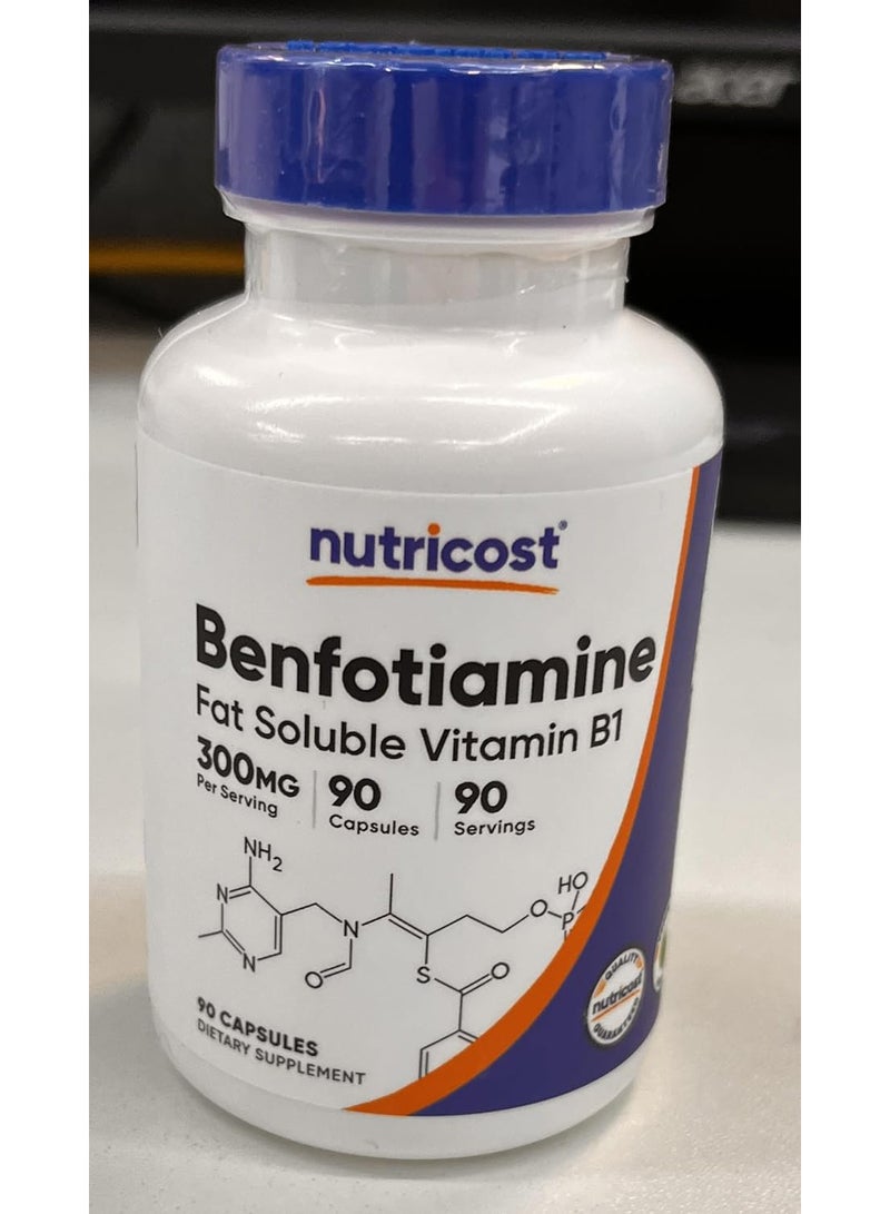 Benfotiamine 300 Mg 90 Capsules